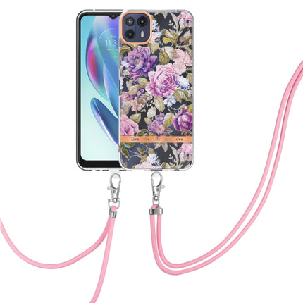 Flowers Series TPU Phone Case with Lanyard, For Motorola Moto G50 5G, For Motorola Moto G60 / G40 Fusion, For Motorola Edge 20, For Motorola Edge 20 Lite