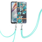 For Motorola Moto G60 / G40 Fusion / Blue Rose