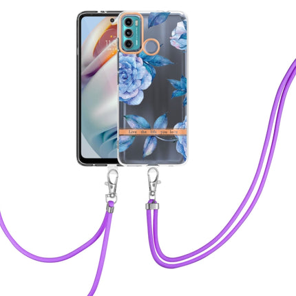 Flowers Series TPU Phone Case with Lanyard, For Motorola Moto G50 5G, For Motorola Moto G60 / G40 Fusion, For Motorola Edge 20, For Motorola Edge 20 Lite