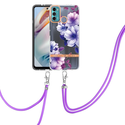 Flowers Series TPU Phone Case with Lanyard, For Motorola Moto G50 5G, For Motorola Moto G60 / G40 Fusion, For Motorola Edge 20, For Motorola Edge 20 Lite