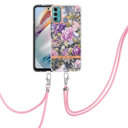 Flowers Series TPU Phone Case with Lanyard, For Motorola Moto G50 5G, For Motorola Moto G60 / G40 Fusion, For Motorola Edge 20, For Motorola Edge 20 Lite