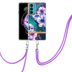 For Motorola Edge 20 / Purple Begonia