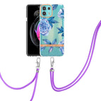For Motorola Edge 20 Lite / Blue Peony