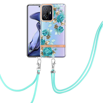Flowers Series TPU Phone Case with Lanyard, For Xiaomi Redmi Note 11 Pro / Redmi Note 11 Pro+, For Xiaomi Mi 11T, For Xiaomi Poco X3 NFC, For Xiaomi Redmi 9A