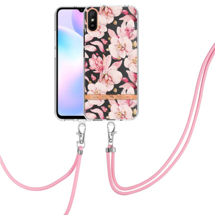 Flowers Series TPU Phone Case with Lanyard, For Xiaomi Redmi Note 11 Pro / Redmi Note 11 Pro+, For Xiaomi Mi 11T, For Xiaomi Poco X3 NFC, For Xiaomi Redmi 9A