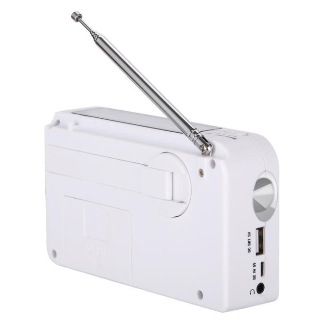 RD-638T Two-band Solar Powered AM / FM Radio Player Flashlight with Dynamo Function