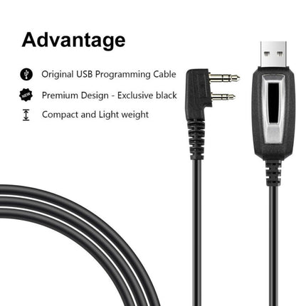 RETEVIS J9110P Dedicated USB Programming Cable for RT3S Series EDA0014386 / EDA0014407, J9110P