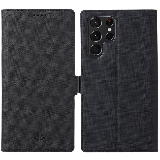 ViLi K Series Magnetic Buckle Leather Phone Case, For Samsung Galaxy S22 Ultra 5G