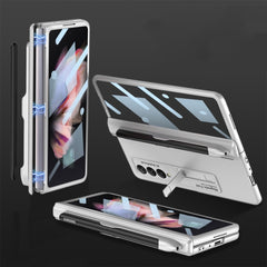 GKK Integrated Magnetic Full Coverage Phone Flip Case with Pen Slot, For Samsung Galaxy Z Fold3 5G