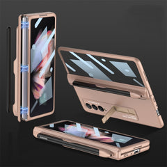 GKK Integrated Magnetic Full Coverage Phone Flip Case with Pen Slot, For Samsung Galaxy Z Fold3 5G