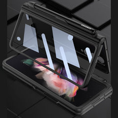 GKK Integrated Magnetic Full Coverage Phone Flip Case with Pen Slot, For Samsung Galaxy Z Fold3 5G