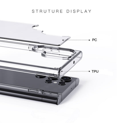 Crystal Clear Series PC + TPU Phone Case, For Samsung Galaxy S22 5G, For Samsung Galaxy S22+ 5G, For Samsung Galaxy S22 Ultra 5G