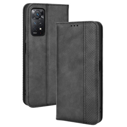 Magnetic Buckle Retro Crazy Horse Leather Phone Case, For Motorola Moto Edge 30 Pro/Edge+ 2022/Edge X30, For Wiko Y82, For Xiaomi Redmi Note 11S / Note 11 4G Overseas Version, For Xiaomi Redmi Note 11 Pro 4G / 5G Overseas Version, For Asus Zenfone 8 / ...