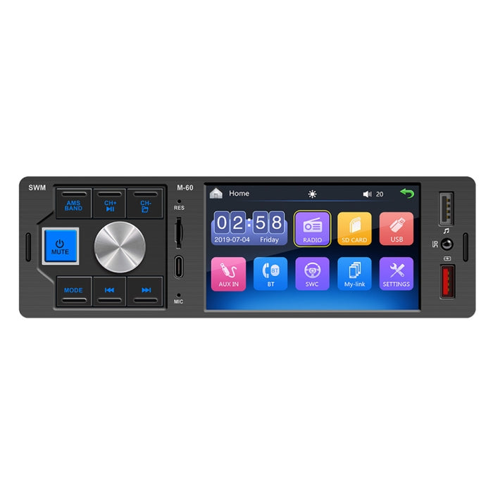 4.0 inch Touch Screen Car Radio Receiver Bluetooth MP5 Player with Remote Control, FM60