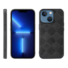 Weave Plaid PU Phone Case, For iPhone 13, For iPhone 13 Pro, For iPhone 13 Pro Max