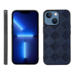 Weave Plaid PU Phone Case, For iPhone 13, For iPhone 13 Pro, For iPhone 13 Pro Max