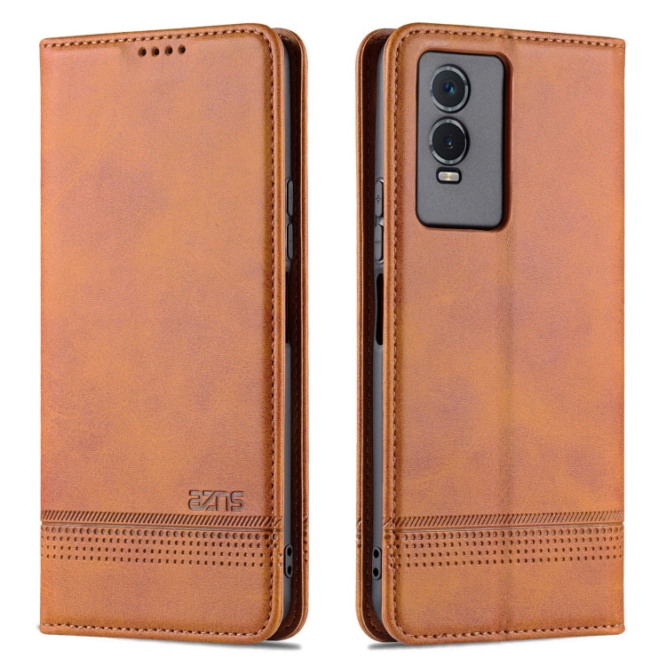 AZNS Magnetic Calf Texture Leather Phone Case, For vivo Y76s / Y74s, For Honor Play 30 Plus, For Redmi Note 11 4G Overseas Version / Note 11S, For Redmi Note 11 Pro Overseas Version