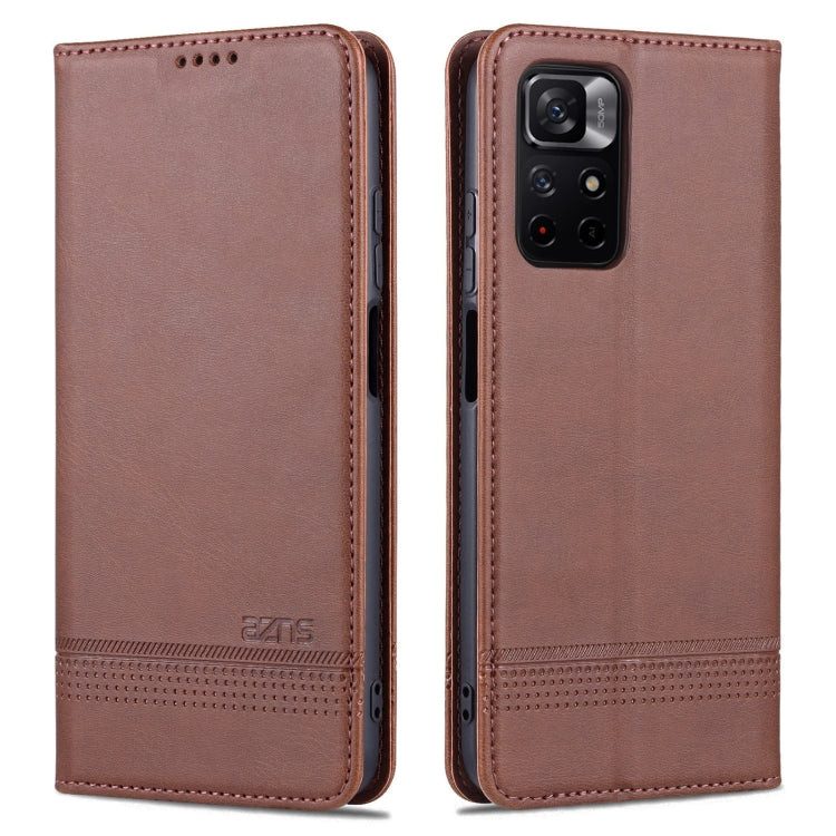 AZNS Magnetic Calf Texture Leather Phone Case, For vivo Y76s / Y74s, For Honor Play 30 Plus, For Redmi Note 11 4G Overseas Version / Note 11S, For Redmi Note 11 Pro Overseas Version