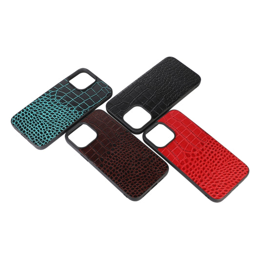 Crocodile Top Layer Cowhide Leather Case, For iPhone 13, For iPhone 13 Pro, For iPhone 13 Pro Max