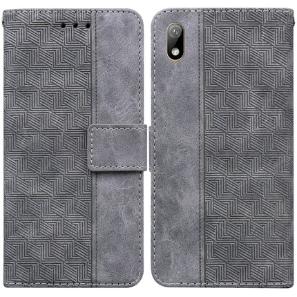 Geometric Embossed Leather Phone Case, For Huawei Y5 2019 / Honor 8S, For Huawei P smart 2019/Honor 10 Lite, For Huawei P smart+ 2019/Enjoy 9s, For Huawei P smart Z/Y9 Prime 2019