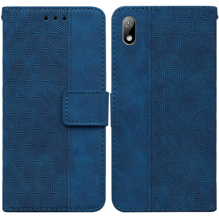 Geometric Embossed Leather Phone Case, For Huawei Y5 2019 / Honor 8S, For Huawei P smart 2019/Honor 10 Lite, For Huawei P smart+ 2019/Enjoy 9s, For Huawei P smart Z/Y9 Prime 2019