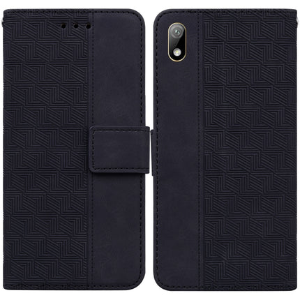 Geometric Embossed Leather Phone Case, For Huawei Y5 2019 / Honor 8S, For Huawei P smart 2019/Honor 10 Lite, For Huawei P smart+ 2019/Enjoy 9s, For Huawei P smart Z/Y9 Prime 2019