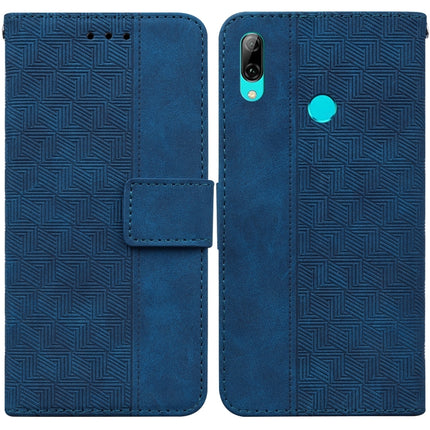 Geometric Embossed Leather Phone Case, For Huawei Y5 2019 / Honor 8S, For Huawei P smart 2019/Honor 10 Lite, For Huawei P smart+ 2019/Enjoy 9s, For Huawei P smart Z/Y9 Prime 2019