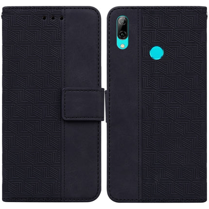Geometric Embossed Leather Phone Case, For Huawei Y5 2019 / Honor 8S, For Huawei P smart 2019/Honor 10 Lite, For Huawei P smart+ 2019/Enjoy 9s, For Huawei P smart Z/Y9 Prime 2019