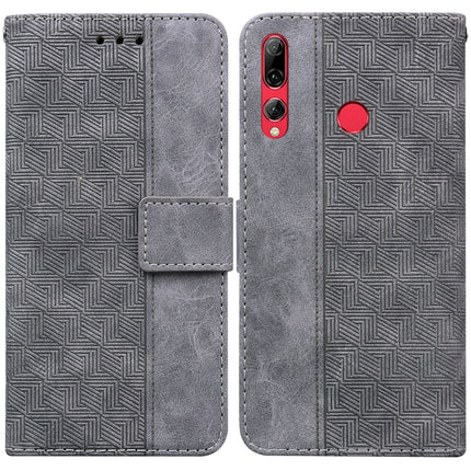 Geometric Embossed Leather Phone Case, For Huawei Y5 2019 / Honor 8S, For Huawei P smart 2019/Honor 10 Lite, For Huawei P smart+ 2019/Enjoy 9s, For Huawei P smart Z/Y9 Prime 2019