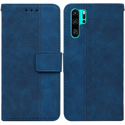 Geometric Embossed Leather Phone Case, For Huawei P30 Pro, For Huawei P40 Pro, For Huawei Y6 2019, For Huawei nova 8i/Honor 50 Lite Overseas Version
