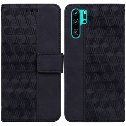 Geometric Embossed Leather Phone Case, For Huawei P30 Pro, For Huawei P40 Pro, For Huawei Y6 2019, For Huawei nova 8i/Honor 50 Lite Overseas Version