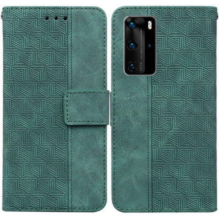 Geometric Embossed Leather Phone Case, For Huawei P30 Pro, For Huawei P40 Pro, For Huawei Y6 2019, For Huawei nova 8i/Honor 50 Lite Overseas Version