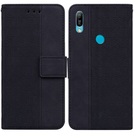 Geometric Embossed Leather Phone Case, For Huawei P30 Pro, For Huawei P40 Pro, For Huawei Y6 2019, For Huawei nova 8i/Honor 50 Lite Overseas Version