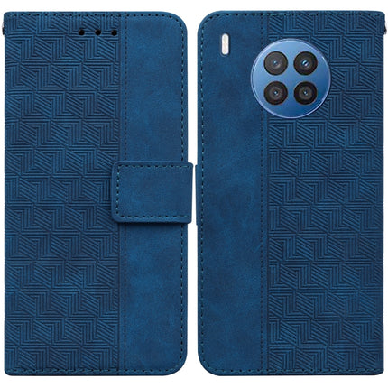 Geometric Embossed Leather Phone Case, For Huawei P30 Pro, For Huawei P40 Pro, For Huawei Y6 2019, For Huawei nova 8i/Honor 50 Lite Overseas Version