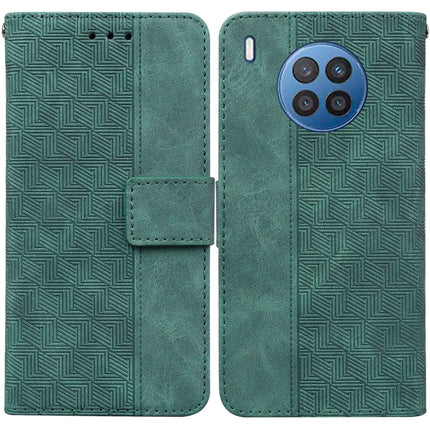 Geometric Embossed Leather Phone Case, For Huawei P30 Pro, For Huawei P40 Pro, For Huawei Y6 2019, For Huawei nova 8i/Honor 50 Lite Overseas Version