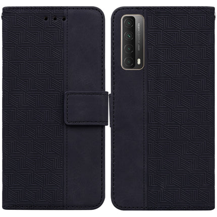 Geometric Embossed Leather Phone Case, For Huawei P smart 2021 / Y7a, For Huawei P50, For Huawei P50 Pro, For Honor 20 / Huawei nova 5T