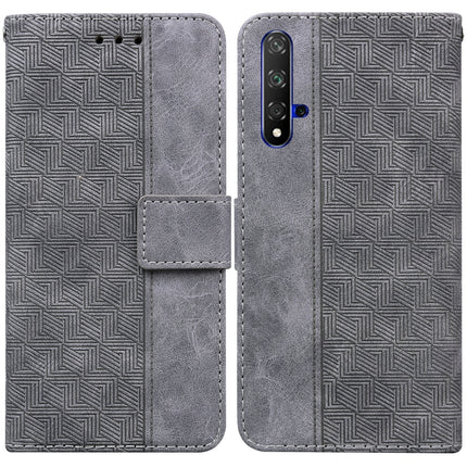 Geometric Embossed Leather Phone Case, For Huawei P smart 2021 / Y7a, For Huawei P50, For Huawei P50 Pro, For Honor 20 / Huawei nova 5T