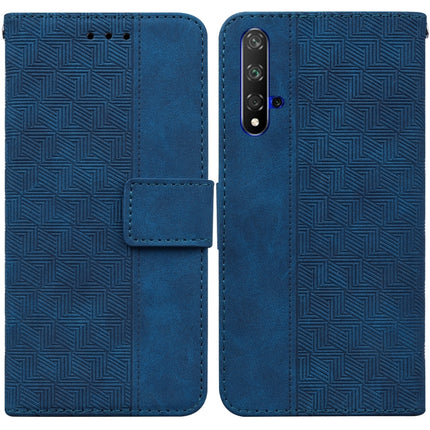 Geometric Embossed Leather Phone Case, For Huawei P smart 2021 / Y7a, For Huawei P50, For Huawei P50 Pro, For Honor 20 / Huawei nova 5T