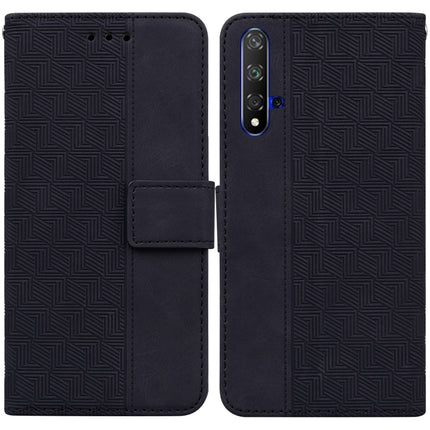 Geometric Embossed Leather Phone Case, For Huawei P smart 2021 / Y7a, For Huawei P50, For Huawei P50 Pro, For Honor 20 / Huawei nova 5T