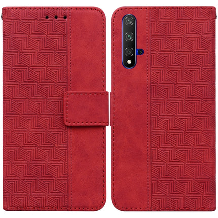 Geometric Embossed Leather Phone Case, For Huawei P smart 2021 / Y7a, For Huawei P50, For Huawei P50 Pro, For Honor 20 / Huawei nova 5T