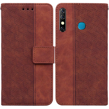 Geometric Embossed Leather Phone Case, For Infinix Hot 8 X650 CC7, For Infinix Hot 9 X655C / Note 7 Lite, For Infinix Hot 10 Play / Smart 5 India, For Infinix Hot 10s / Hot 10T