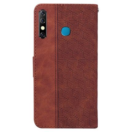 Geometric Embossed Leather Phone Case, For Infinix Hot 8 X650 CC7, For Infinix Hot 9 X655C / Note 7 Lite, For Infinix Hot 10 Play / Smart 5 India, For Infinix Hot 10s / Hot 10T