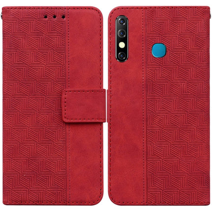 Geometric Embossed Leather Phone Case, For Infinix Hot 8 X650 CC7, For Infinix Hot 9 X655C / Note 7 Lite, For Infinix Hot 10 Play / Smart 5 India, For Infinix Hot 10s / Hot 10T