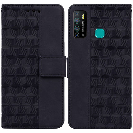 Geometric Embossed Leather Phone Case, For Infinix Hot 8 X650 CC7, For Infinix Hot 9 X655C / Note 7 Lite, For Infinix Hot 10 Play / Smart 5 India, For Infinix Hot 10s / Hot 10T