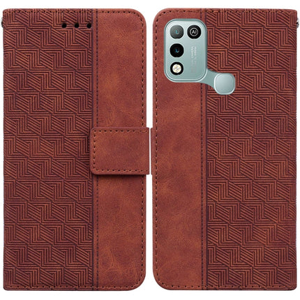 Geometric Embossed Leather Phone Case, For Infinix Hot 8 X650 CC7, For Infinix Hot 9 X655C / Note 7 Lite, For Infinix Hot 10 Play / Smart 5 India, For Infinix Hot 10s / Hot 10T