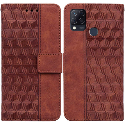 Geometric Embossed Leather Phone Case, For Infinix Hot 8 X650 CC7, For Infinix Hot 9 X655C / Note 7 Lite, For Infinix Hot 10 Play / Smart 5 India, For Infinix Hot 10s / Hot 10T
