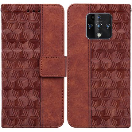 Geometric Embossed Leather Phone Case, For Tecno Camon 15, For Tecno Camon 16, For Tecno Camon 16 Premier, For Tecno Camon 17