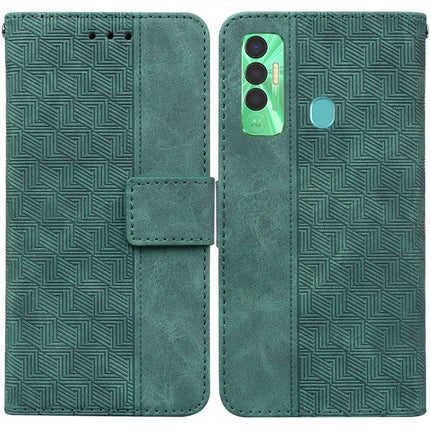 Geometric Embossed Leather Phone Case, For Tecno Spark 7, For Tecno Spark 7P, For Tecno Spark Go 2020 / Spark 6 Go