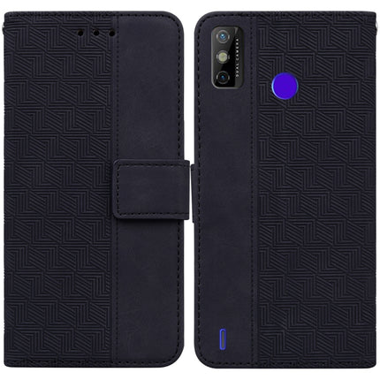 Geometric Embossed Leather Phone Case, For Tecno Spark 7, For Tecno Spark 7P, For Tecno Spark Go 2020 / Spark 6 Go