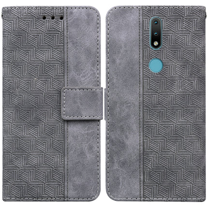 Geometric Embossed Leather Phone Case, For Nokia G300, For Nokia XR20, For Nokia 1.4, For Nokia 2.4